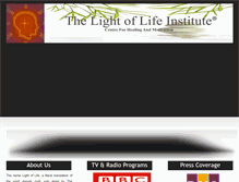 Tablet Screenshot of lightoflifeinstitute.com